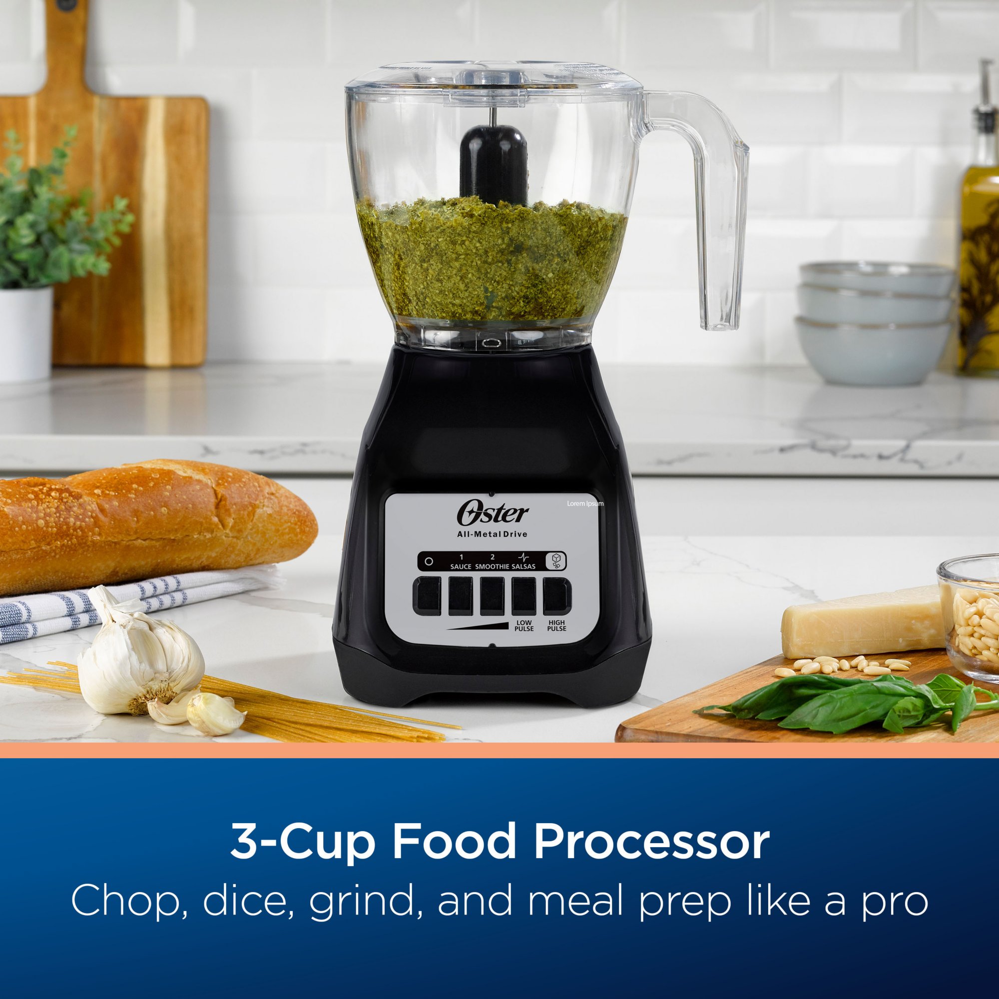 Oster Classic 3 in 1 Kitchen System Blender Food Processor and